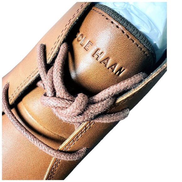 Cole Haan Mens Brown Leather Go To Lace Up White Sole Chukka Boots Sz 9 New main image 12